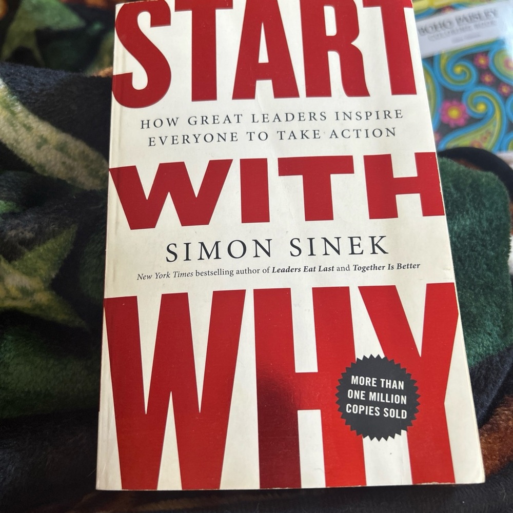 Simon Sinek 'Start with Why' Book - Red and White Cover